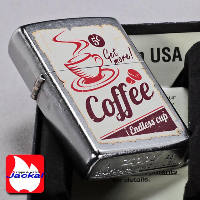 ZIPPO/Coffee  コーヒー　ストリートクローム　エンボスプリント加工　EP-KF画像5