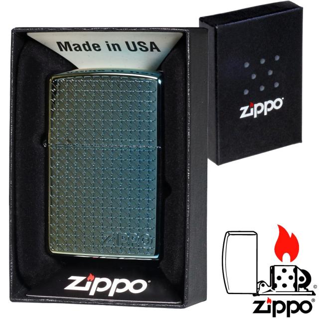 ZIPPO/ハウンドトゥース(千鳥格子) 両面デザイン チタンコーティング　HoundStooth R レインボー　HS-TC-R  画像4