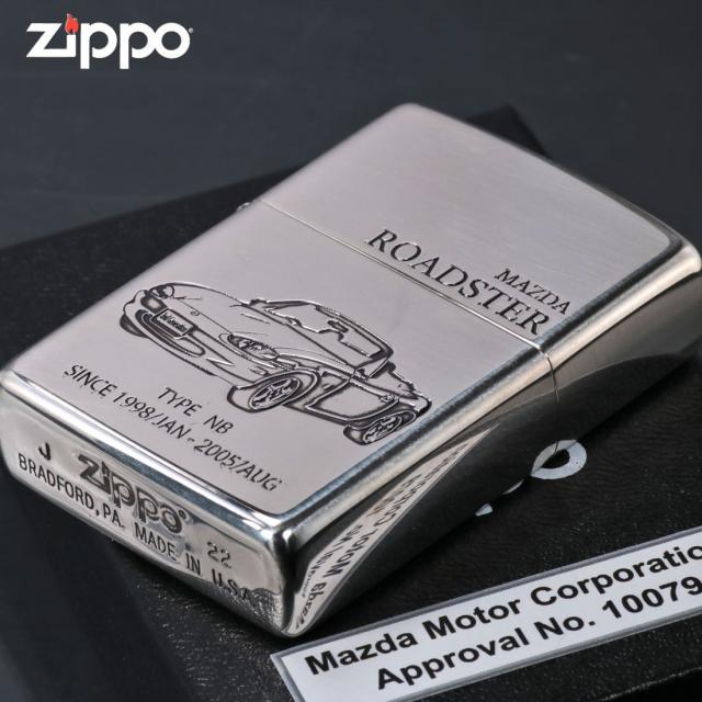 ZIPPO/MAZDAシリーズ マツダ　ROADSTER NB　ロードスター　銀イブシ　エッチング　MAZDA公認　ROADSTER-NB画像5