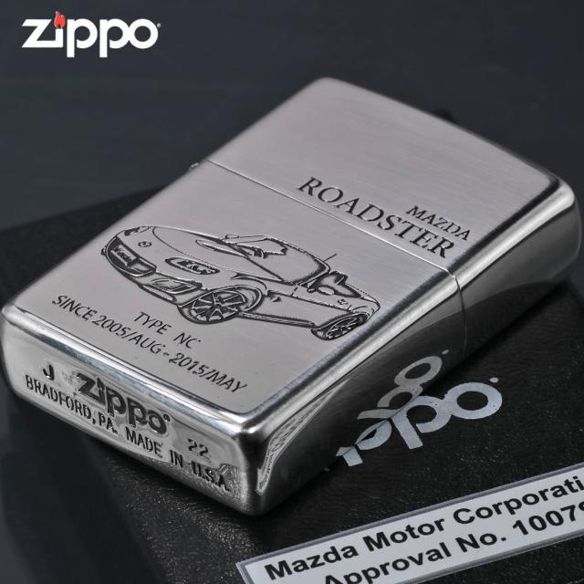 ZIPPO/MAZDAシリーズ マツダ　ROADSTER NC　ロードスター　銀イブシ　エッチング　MAZDA公認　ROADSTER-NC画像5