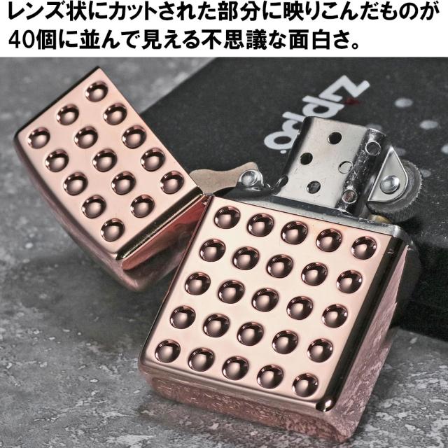 ZIPPO/アーマー Armor シャインレンズカット ピンクゴールド SHINLENS-PG 画像3