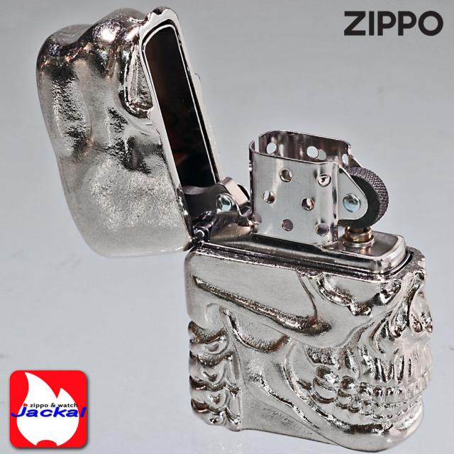ZIPPO/スカルジャケットWNB ホワイトニッケル バレル仕上げ オイルライター ドクロ SPECIAL-SKULL-WNB画像5