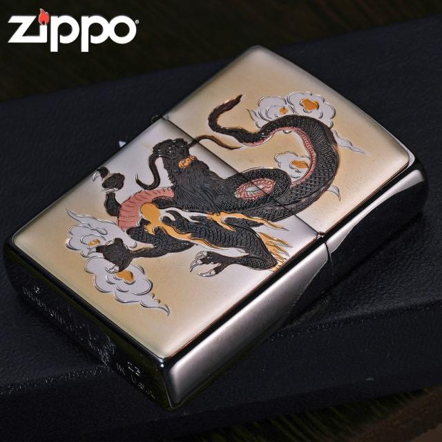 ZIPPO/和板 電鋳版プレート 雲龍　＃200　ブラッシュクローム　WB-UNRYU画像4