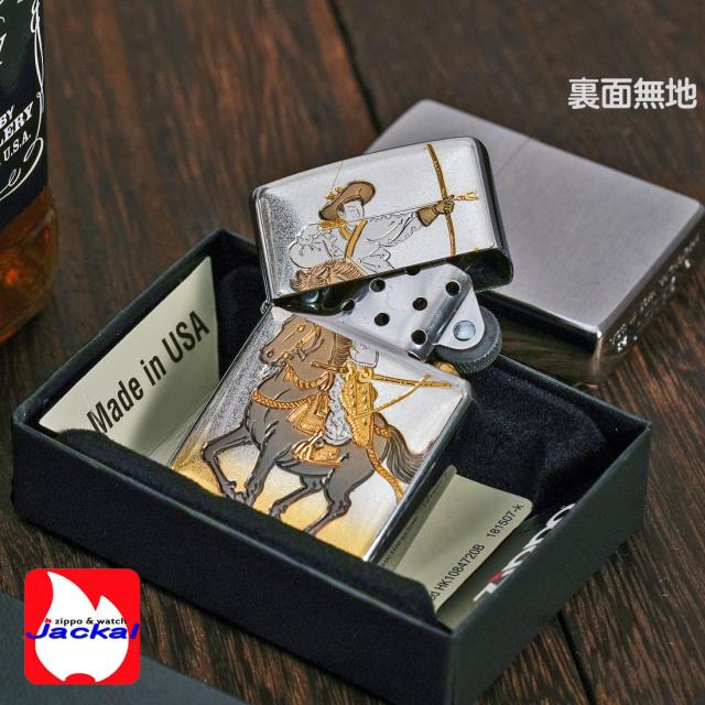 ZIPPO/和板 電鋳版プレート 流鏑馬（やぶさめ）　＃200　ブラッシュクローム　WB-YABUSAME画像3