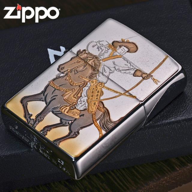 ZIPPO/和板 電鋳版プレート 流鏑馬（やぶさめ）　＃200　ブラッシュクローム　WB-YABUSAME画像4