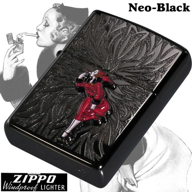 ZIPPO/大人気「WINDY」メタル貼り　ネオブラック エッチング　WINDY-Metal-NB画像2