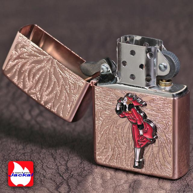 ZIPPO/大人気「WINDY」メタル貼り　ローズピンク エッチング　WINDY-Metal-RP画像5