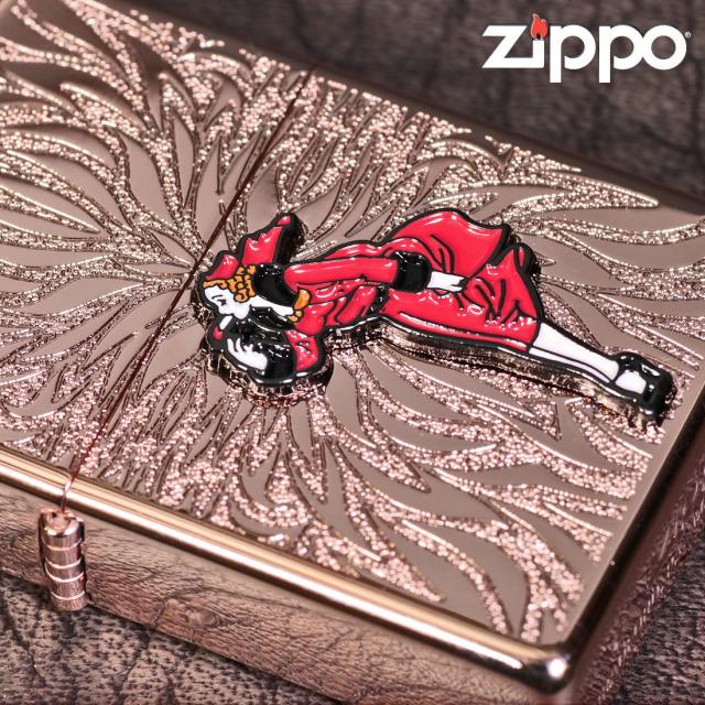 ZIPPO/大人気「WINDY」メタル貼り　ローズピンク エッチング　WINDY-Metal-RP画像6