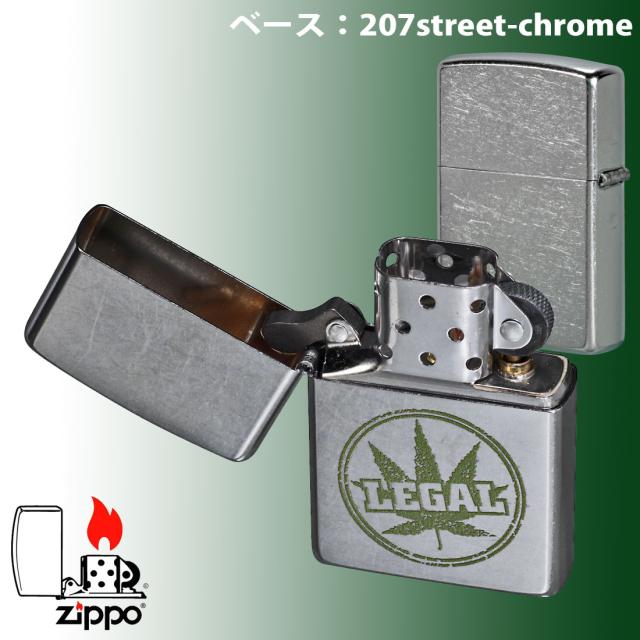 ZIPPO/マリファナ　LEGAL stamp　リーガルスタンプ　2024年　USモデル ストリートクローム Z207-112478画像3