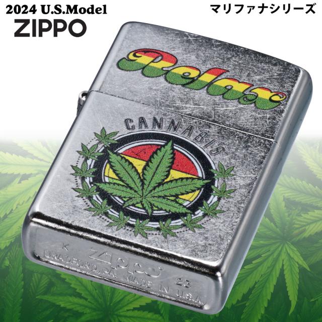 ZIPPO/マリファナ　Relax Leaf  リラックスリーフ 2024年　USモデル ストリートクローム Z207-112481画像2
