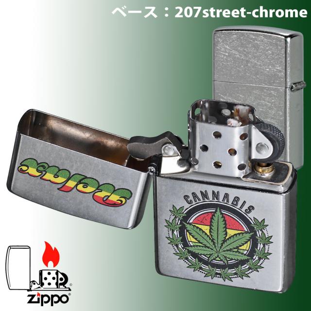 ZIPPO/マリファナ　Relax Leaf  リラックスリーフ 2024年　USモデル ストリートクローム Z207-112481画像3