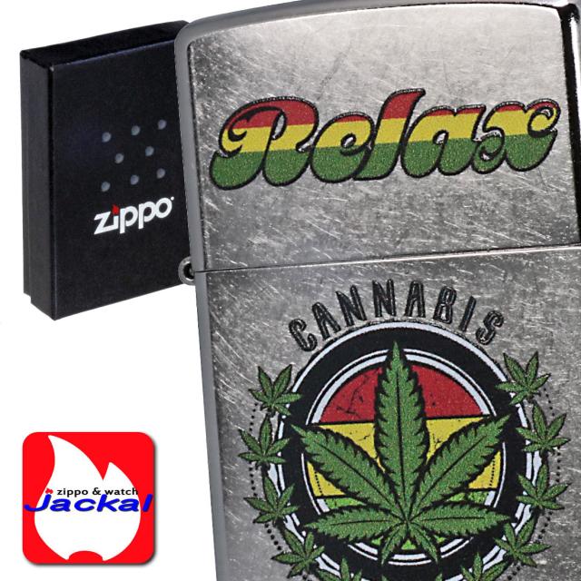 ZIPPO/マリファナ　Relax Leaf  リラックスリーフ 2024年　USモデル ストリートクローム Z207-112481画像5