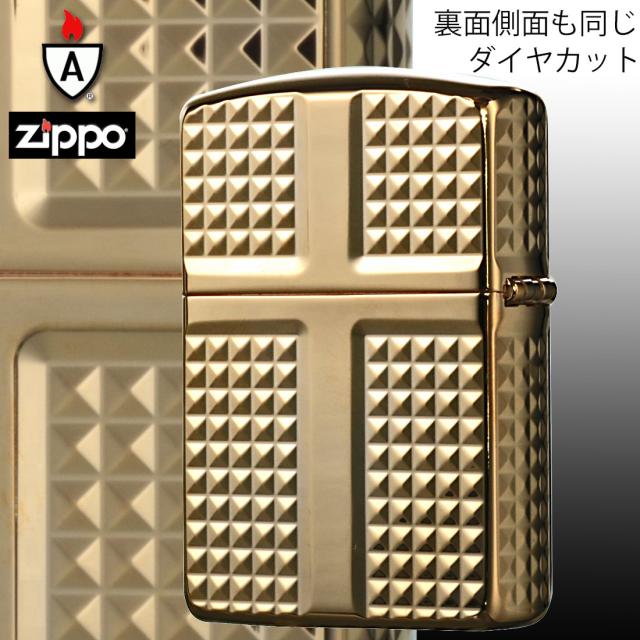 ZIPPO/ARMOR アーマー　鎧　ダイヤカット 4面彫刻　＃162ゴールドメッキ加工 162G-4CRDC画像3