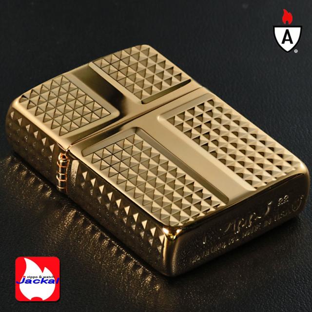 ZIPPO/ARMOR アーマー　鎧　ダイヤカット 4面彫刻　＃162ゴールドメッキ加工 162G-4CRDC画像5