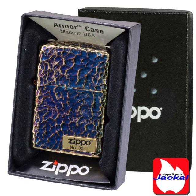 ZIPPO/アーマー ハンマートーン(つち目)5面加工 リューター仕上げ メタル貼り シリアルナンバー入り 金メッキいぶし 162GI-Z5HAMMER2画像6