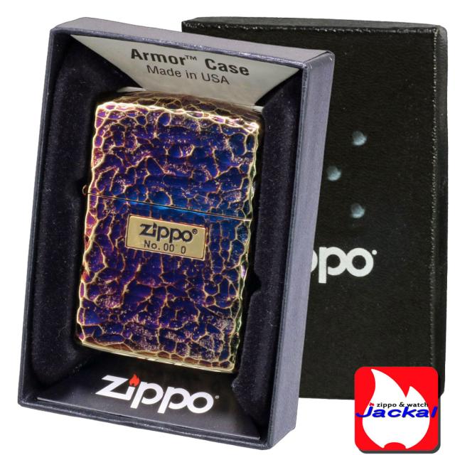 ZIPPO/アーマー ハンマートーン(つち目)5面加工 リューター仕上げ メタル貼り シリアルナンバー入り 金メッキいぶし 162GI-Z5HAMMER画像6