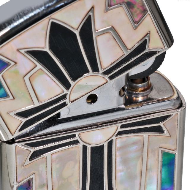 ZIPPO/アーマー armar ジッポー 限定 シリアルNo.入 ニューグランドクロス ニッケルベース&シェルカーボンコンビ 162GRND-CRS-SV画像5