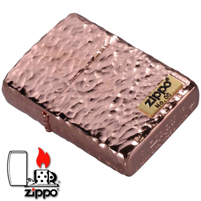 ZIPPO/アーマー ハンマートーン(つち目)5面加工 リューター仕上げ メタル貼り シリアルナンバー入り ピンクゴールドメッキ 162PG-Z5HAMMER2画像3