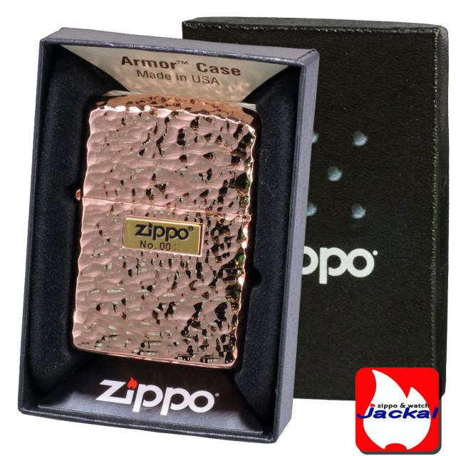 ZIPPO/アーマー ハンマートーン(つち目)5面加工 リューター仕上げ メタル貼り シリアルナンバー入り ピンクゴールドメッキ 162PG-Z5HAMMER画像6