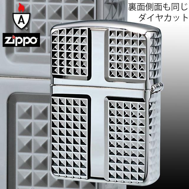 ZIPPO/ARMOR アーマー　鎧　ダイヤカット 4面彫刻　＃162 シルバーメッキ加工 162S-4CRDC画像3