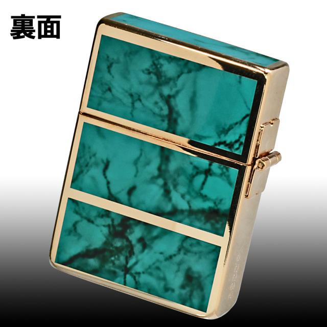 ZIPPO/1935 復刻　レプリカ 限定　ジッポー　シリアルNo.入　ゴールド&ターコイズブルー　1935EPG-TBL画像3