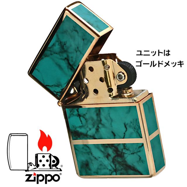 ZIPPO/1935 復刻　レプリカ 限定　ジッポー　シリアルNo.入　ゴールド&ターコイズブルー　1935EPG-TBL画像4