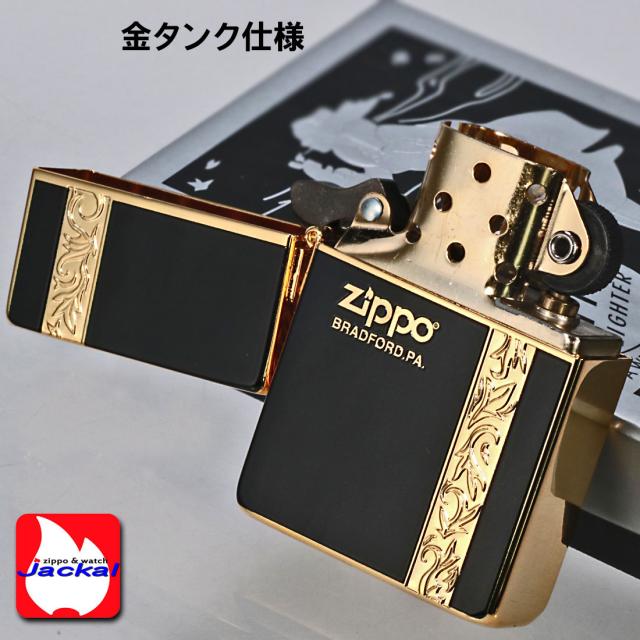 ZIPPO/1935 復刻レプリカ バーチカル アラベスク  ブラック 金メッキ 1935VERG画像4