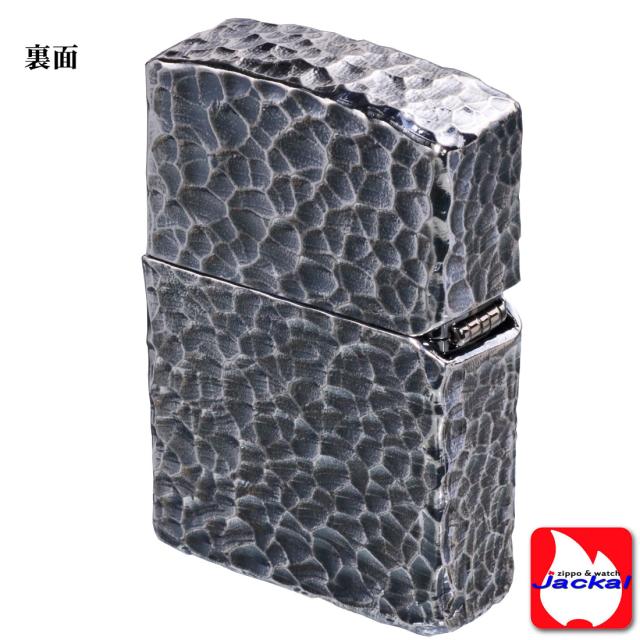 ZIPPO/フルメタルジャケット ハンマートーン ツチ目 全面加工 銀メッキいぶし仕上げ 2FMJ-SI 画像5