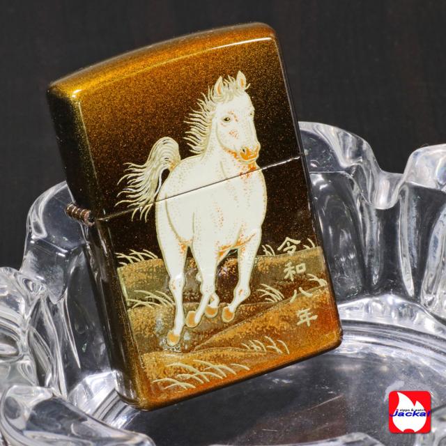 ZIPPO/ 2026年　干支「午」 完全受注生産モデル 本金蒔絵 ゴールドユニット　令和八年 　馬　うま　2LAC-HORSE　画像6