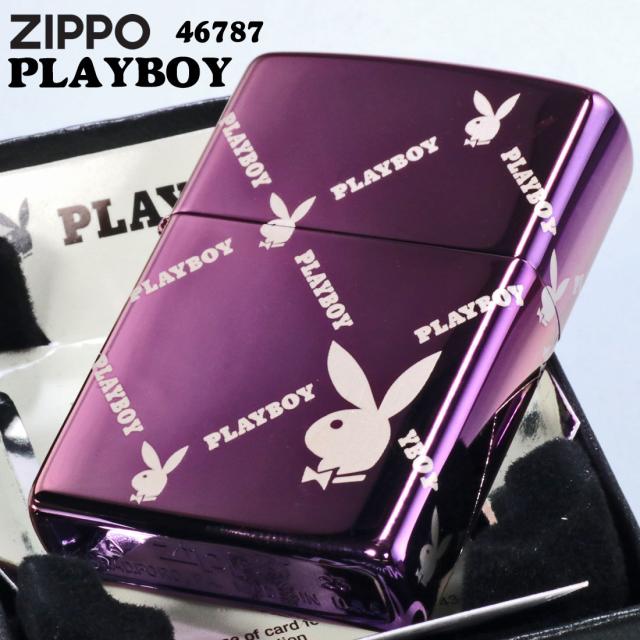 ZIPPO/ PLAYBOY 正規ライセンス プレイボーイ アーガイルデザイン ハイポリッシュパープル US 2025秋冬モデル z46787画像2