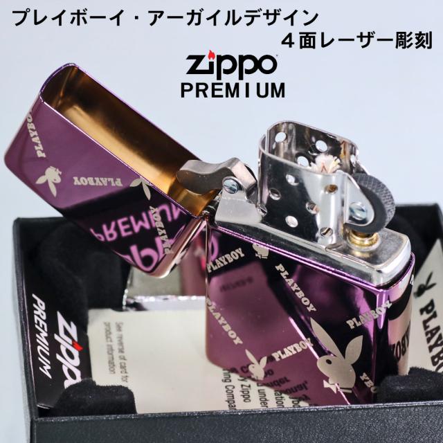 ZIPPO/ PLAYBOY 正規ライセンス プレイボーイ アーガイルデザイン ハイポリッシュパープル US 2025秋冬モデル z46787画像4