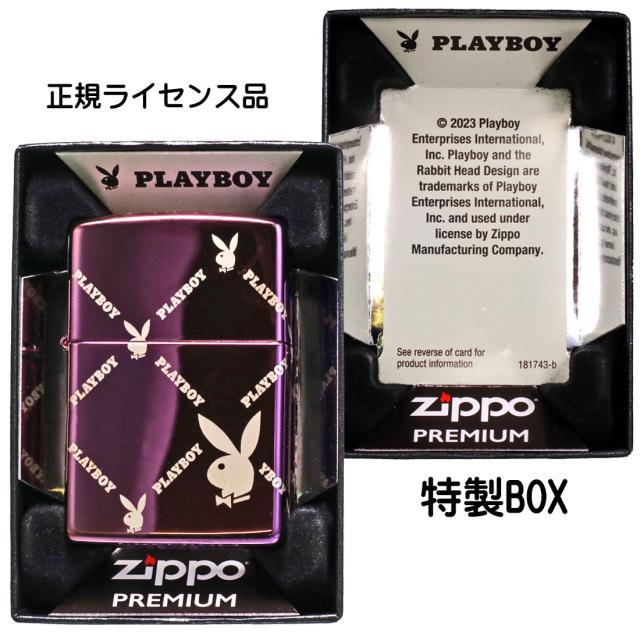 ZIPPO/ PLAYBOY 正規ライセンス プレイボーイ アーガイルデザイン ハイポリッシュパープル US 2025秋冬モデル z46787画像5