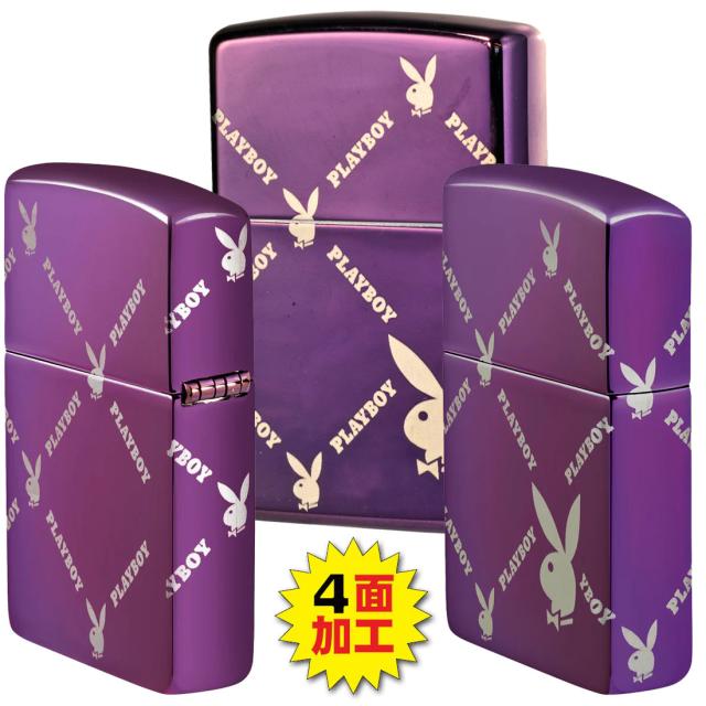 ZIPPO/ PLAYBOY 正規ライセンス プレイボーイ アーガイルデザイン ハイポリッシュパープル US 2025秋冬モデル z46787画像7