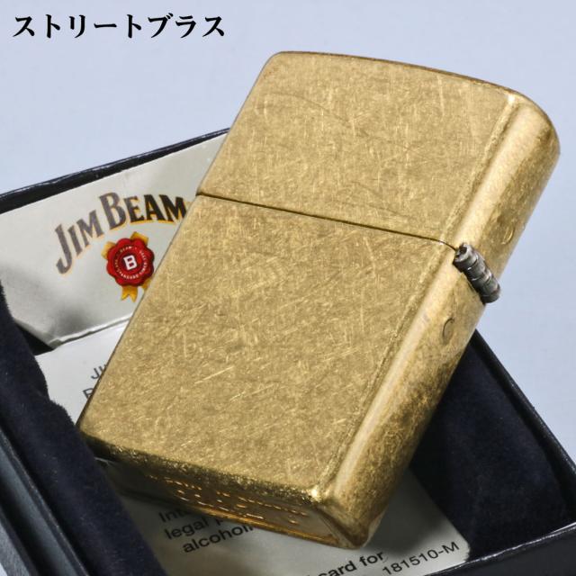ZIPPO/Jim Beam Logo ロゴ ジムビーム 正規ライセンス US 2025秋モデル ストリートブラス 46793画像3