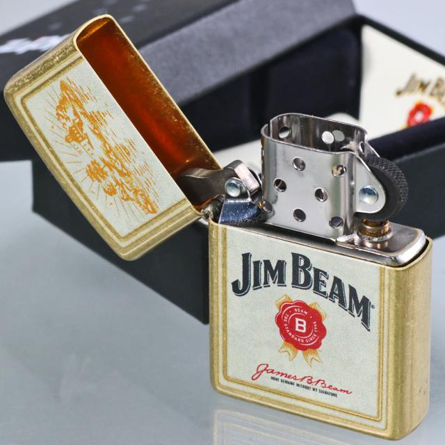 ZIPPO/Jim Beam Logo ロゴ ジムビーム 正規ライセンス US 2025秋モデル ストリートブラス 46793画像4