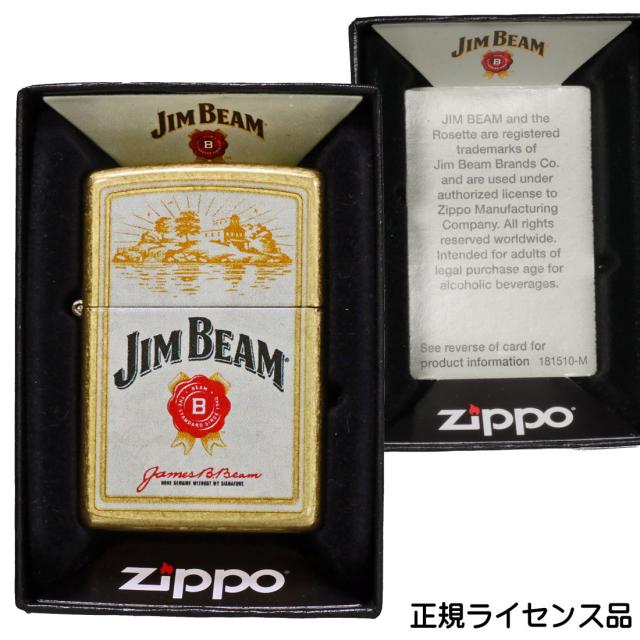 ZIPPO/Jim Beam Logo ロゴ ジムビーム 正規ライセンス US 2025秋モデル ストリートブラス 46793画像5