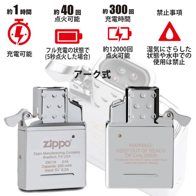 ZIPPO/ジッポー 純正　アークライター　イン新インサイドユニット 交換用  ダブルビーム（USB充電式）65859画像3