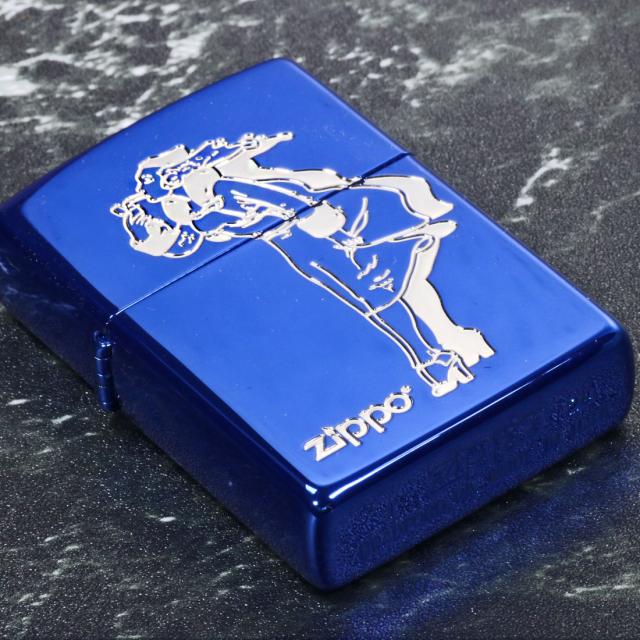ZIPPO/人気の「WINDY」デザイン クラシカル ウィンディ イオンコートブルー オイルライター CL-WINDY-BL画像8