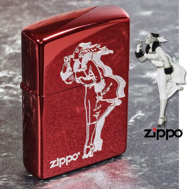 ZIPPO/人気の「WINDY」デザイン クラシカル ウィンディ イオンコートレッド オイルライター CL-WINDY-RD画像5
