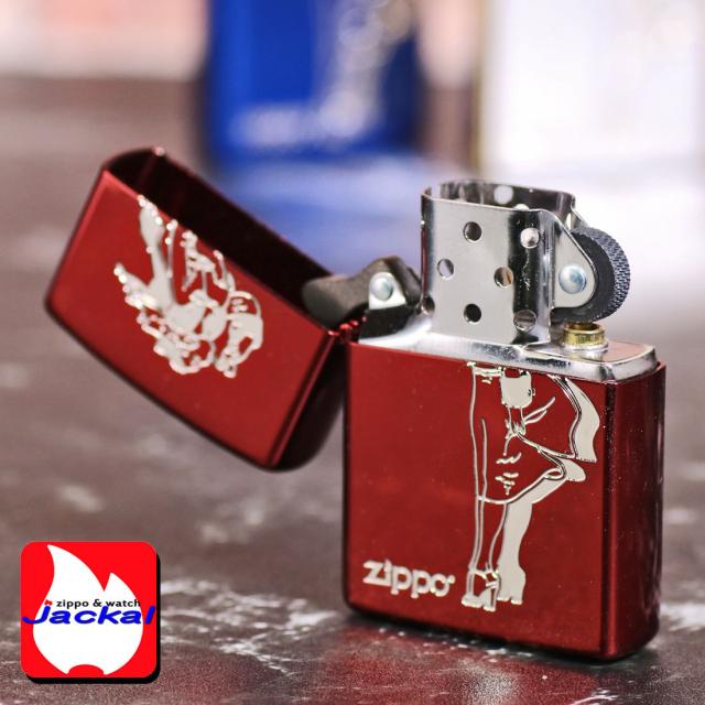 ZIPPO/人気の「WINDY」デザイン クラシカル ウィンディ イオンコートレッド オイルライター CL-WINDY-RD画像6