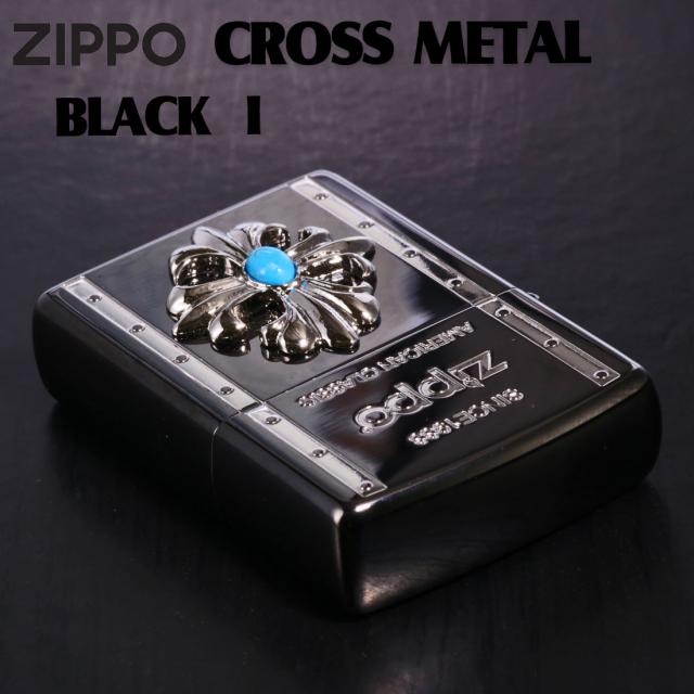 ZIPPO/クロスメタル BLACK ガンメタル 人気のクロスメタルシリーズ I ターコイズ CRBK-I画像8