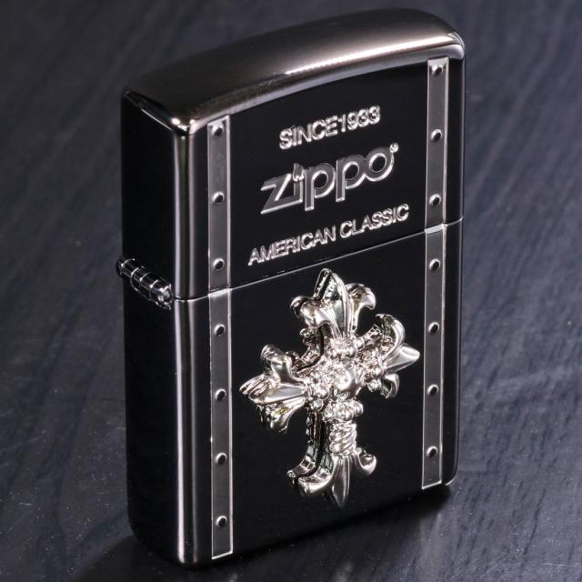 ZIPPO/クロスメタル BLACK ガンメタル 人気のクロスメタルシリーズ M CRBK-M画像4