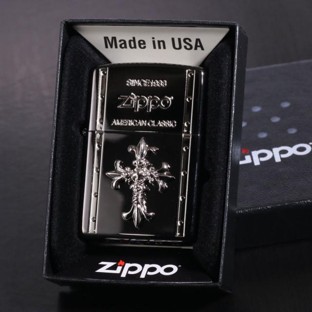 ZIPPO/クロスメタル BLACK ガンメタル 人気のクロスメタルシリーズ M CRBK-M画像7