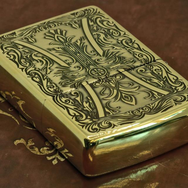 ZIPPO/クロスシリーズ 真鍮イブシ エッチング 十字架 CROSS-BS画像6