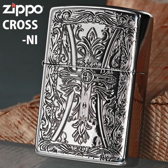 ZIPPO/クロスシリーズ ニッケルイブシ エッチング 十字架 CROSS-NI画像2