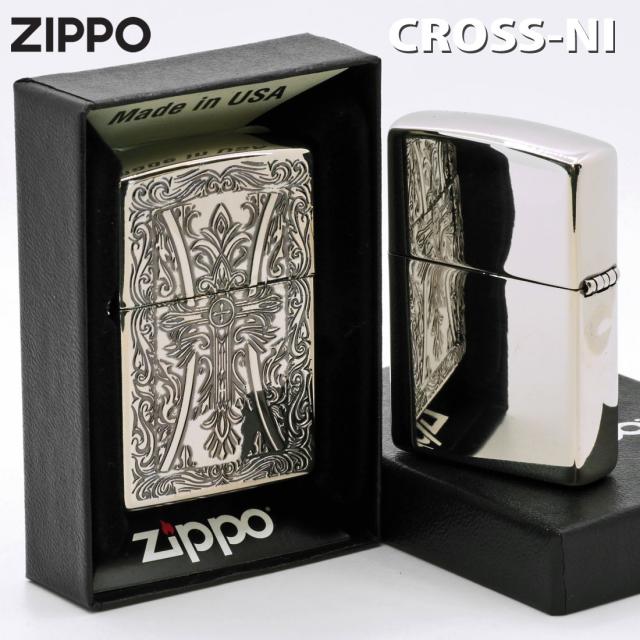 ZIPPO/クロスシリーズ ニッケルイブシ エッチング 十字架 CROSS-NI画像5