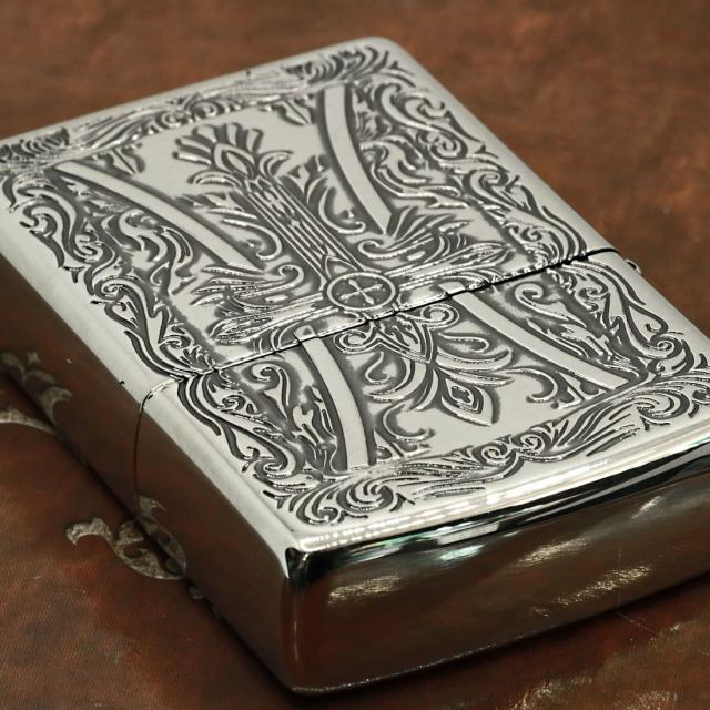 ZIPPO/クロスシリーズ ニッケルイブシ エッチング 十字架 CROSS-NI画像6