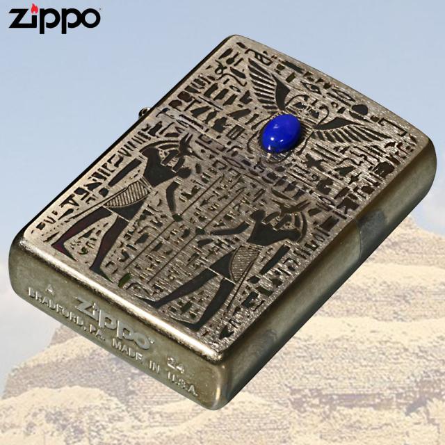 ZIPPO/エジプト神話アヌビス（Anubis） Vintage stple 天然石ラピスラズリ ユーズドフィニッシュ 両面加工 V-Anubis EGV-ANUBIS画像5