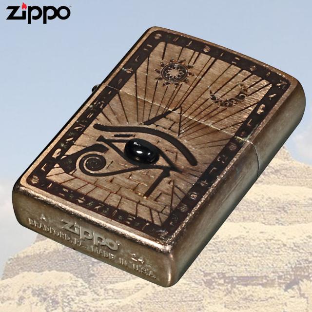 ZIPPO/エジプト神話ホルス(Horus) Vintage stple 天然石オニキス ユーズドフィニッシュ 両面加工 V-Horus EGV-HORUS画像5