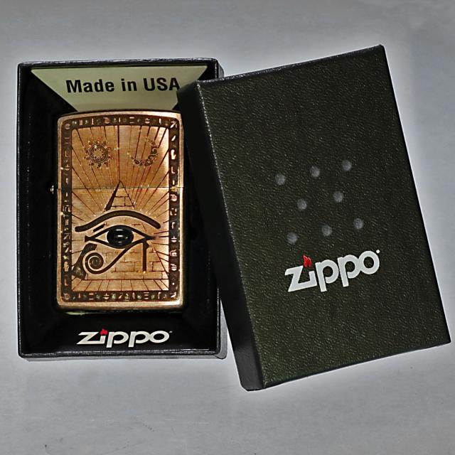 ZIPPO/エジプト神話ホルス(Horus) Vintage stple 天然石オニキス ユーズドフィニッシュ 両面加工 V-Horus EGV-HORUS画像6